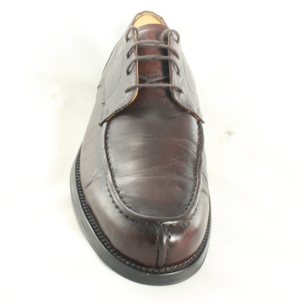 DOCKERS Premium Burgundy Leather Oxfords 10 Wide - Picture 3 of 8